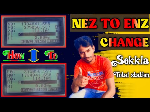 HOW TO CHANGE NEZ TO ENZ IN SOKKIA TOTAL STATION |  NORTHING EASTING TO EASTING NORTHING IN SOKKIA