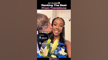 Ranking The BEST Prom Transitions (NEW) #shortsviral