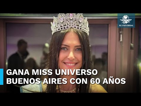 Ella es la modelo de 60 años que conquistó Miss Universo Buenos Aires
