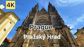 ASMR Walking Prague   Very Beautiful Pražský Hrad  4K HDR