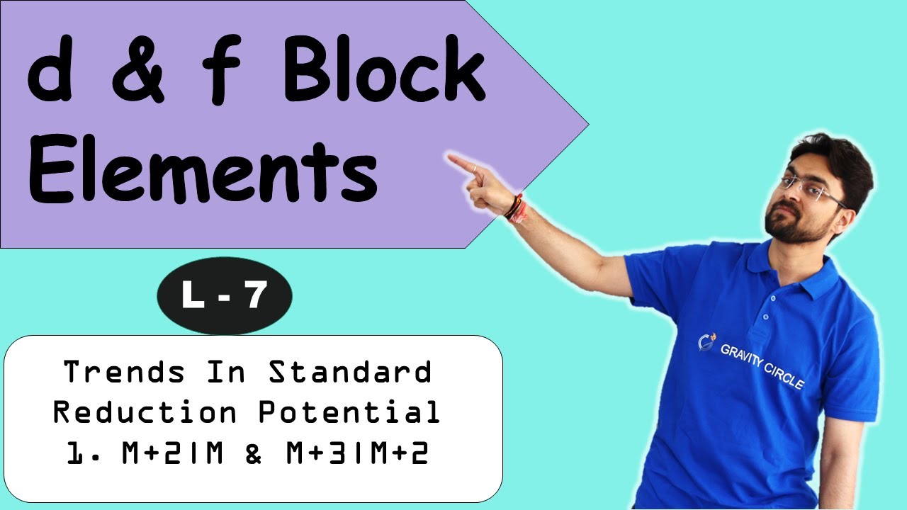 d & f block | Class 12 | JEE NEET | 22-23 | L 7 | Standard Reduction Potential M+2|M & M+3|M+2