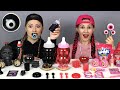 Pink vs black food challenge   by miu