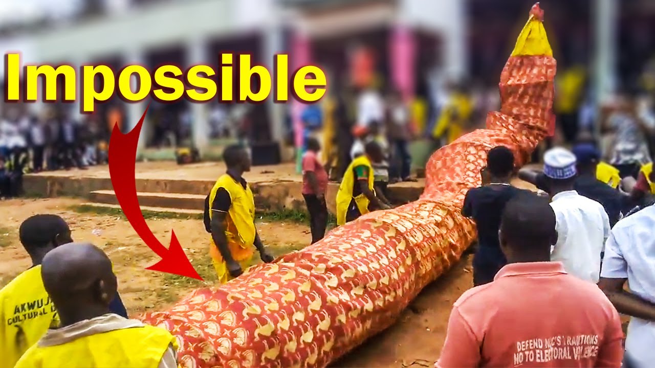 The Tallest/ Longest Dancing Structure In Africa/ The World (The Wonder Masquerade)