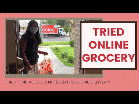 Tried Coles Online Grocery with FREE Home Delivery || Less effort!