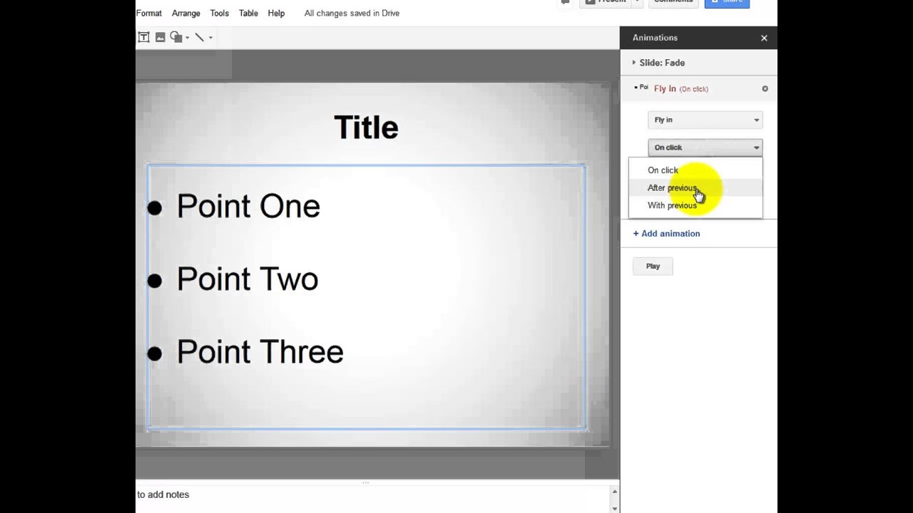 Animate Bullet Points In Google Presentaiton YouTube Animate Bullet Points In Google Presentaiton YouTube