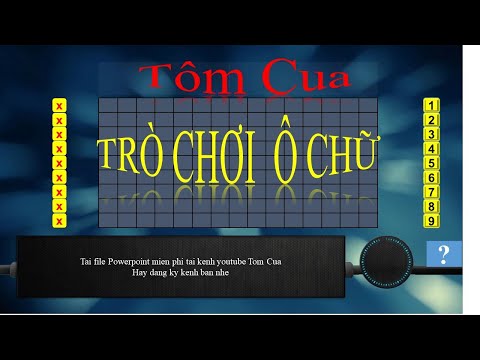 #1 VBA Powerpoint: Game Show Trò Chơi Ô Chữ  Có file tải || Tom Cua VBA Mới Nhất