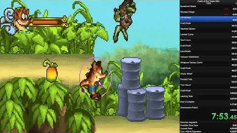 Crash of the Titans GBA 100% WR Speedrun - 1:23:31