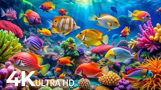 DREAM AQUARIUM 4K - Marine Life, Sea Animals and Coral Reef - Fish Tank Sounds for Deep Sleep #29 screenshot 2