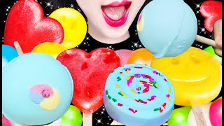 ASMR LOLLIPOP ICE CREAM POPSICLE MUKBANG 롤리팝 아이스크림 팝시클 먹방