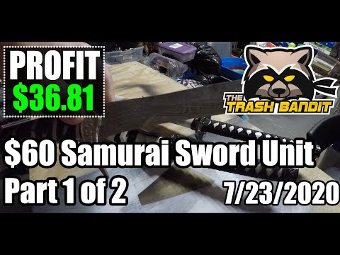 Won Storage Unit Auction Samurai Sword Unit Part 1 of 2