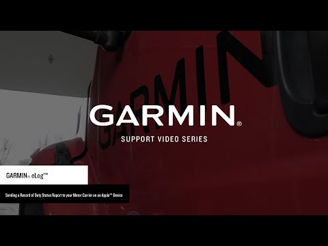 Support: Sending a RODS Report to Your Motor Carrier with the Garmin eLog™ App on an Apple® Device