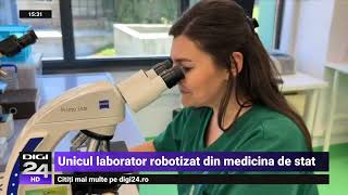 Analize medicale făcute în timp record în unicul laborator robotizat din medicina de stat