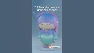 3D Momiji Figure Modeling / Blender 3.4 #shorts #shortvideo #character #momiji #cute #kawaii #3d