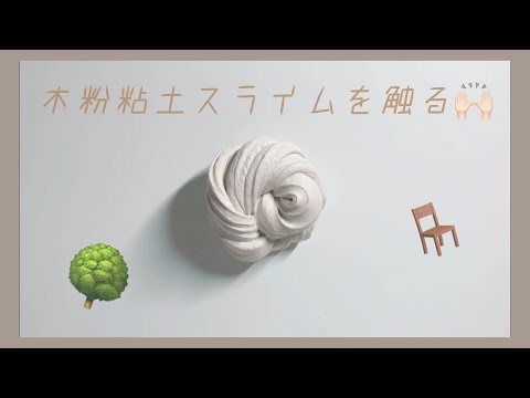 【ASMR】木粉粘土スライム