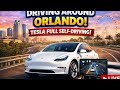 Driving around Orlando with Tesla full fsd