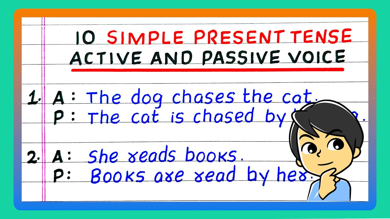 Simple Present Tense Active and Passive Voice Examples | Simple Present Tense Active Passive Voice