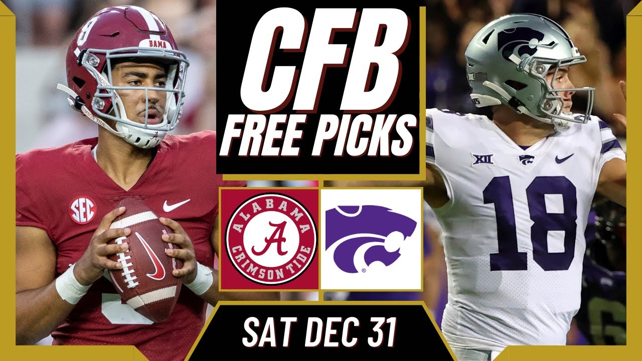 ALABAMA vs KANSAS STATE CFB Picks & Prediction College Football Free