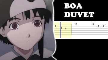 Boa - Duvet (Easy Guitar Tabs Tutorial)