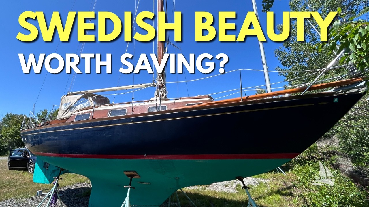 ⁣Would You Save This Beautiful Swedish Hallberg Mistral 33 Sailboat? | $12k | Tour