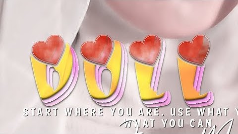 How To Add Doublity In Name Glass Font Gradient In Ps Cc On Android Phone Tutorial |-Khani Edit