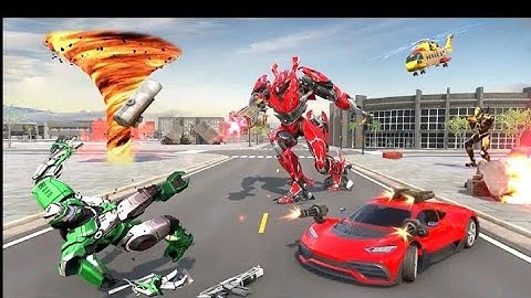 TORNADO MONSTER ROBOT TRANSFORM | CHARI GAMES