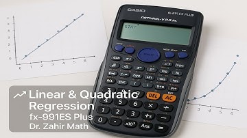 21-Methode van kleinste kwadraten met behulp van fx-991ES Plus | Lineaire en polynomiale regressi...