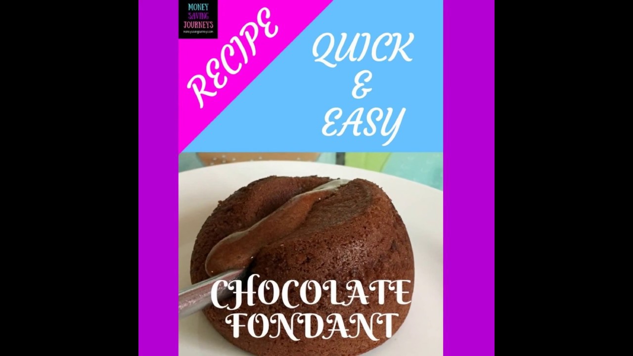 Chocolate Fondants - Quick and Easy Recipe with FREE Printable recipe ...