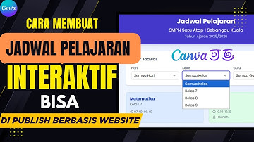 cara membuat jadwal pelajaran interaktif menggunakan canva AI