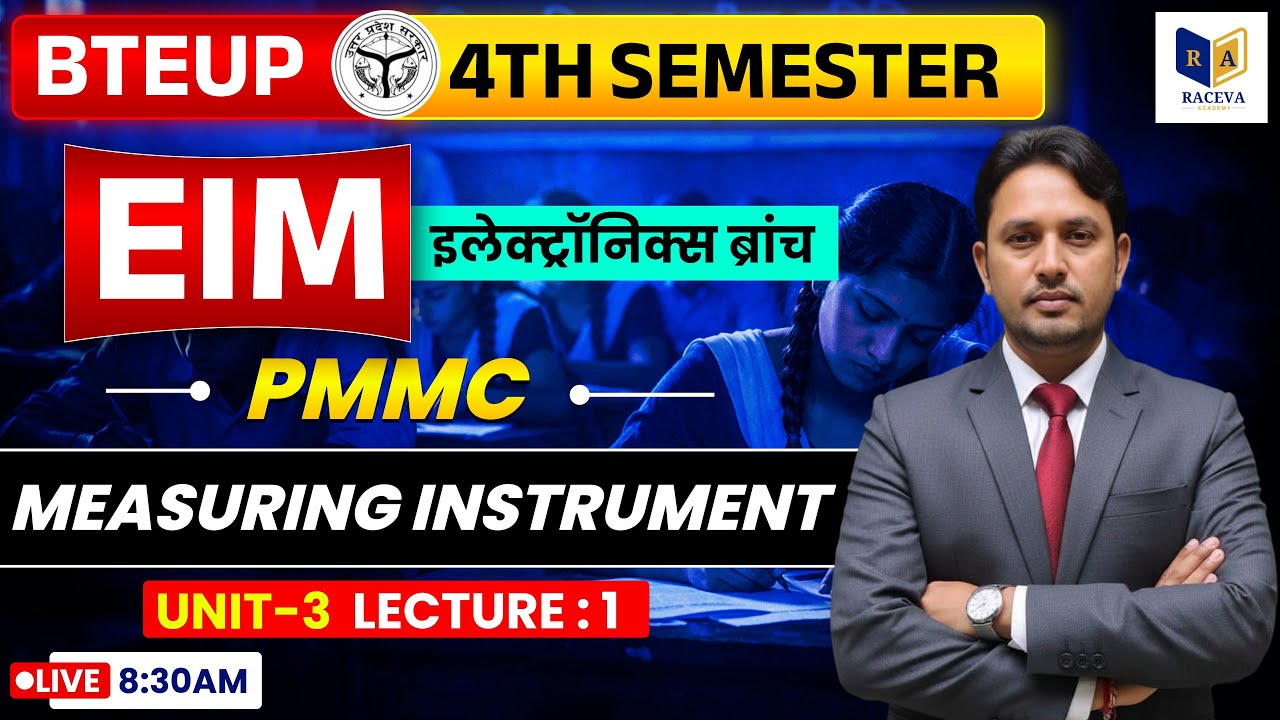 EIM | PMMC | Measuring Instrument | Unit-3 Lec-2 | Electronics Branch | BTEUP 4th Sem