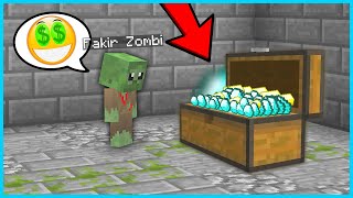 THE POOR ZOMBIE BECOME SO RICH! 🤑 - Minecraft