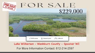 FSBO - 70 acres with Lake Shore, Spooner, Wisconsin