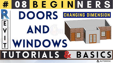 #08 Beginners / Changing Dimensions of Doors and Windows / Revit Tutorials & Basics / in Hindi