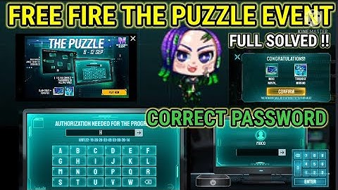 THE PUZZLE EVENT in Moco Event Free Fire ।। FULL SOLVED THE PUZZLE EVENT ।। ALL PASSWORD SOLVED !!!!