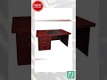 B048 Executive Office Desk - Mahogany Veneer