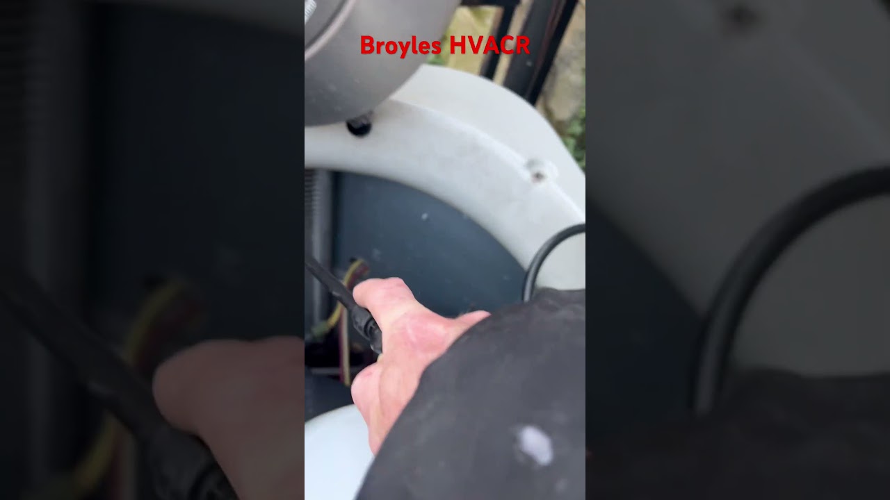 Spring hvac maintenance outdoor Coil cleaning. 