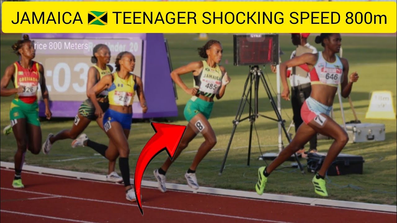 JAMAICAN 🇯🇲 Teenager Pulls Off Shocking 800m Finish In