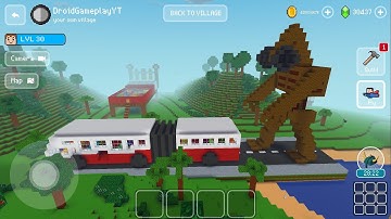 Siren head Attack Bus - Block Craft 3d: Building Game