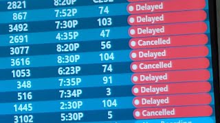 Travelers at Orlando International Airport face delays as flight cancellations continue