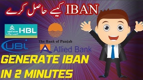 How to generate ubl iban number pakistan | ubl iban number | iban Kya hai | iban account number