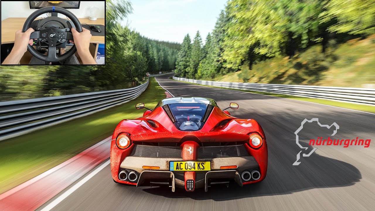 Ferrari LaFerrari On The Nürburgring Nordschleife - Assetto Corsa | Steering Wheel Gameplay