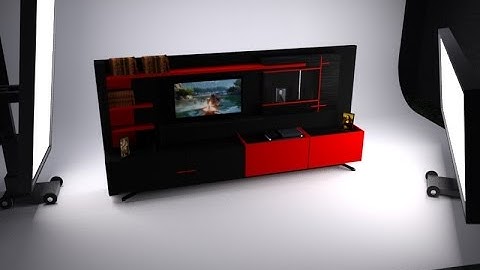 3D Max Modeling Tutorial Furniture TV  Unit Covering-20