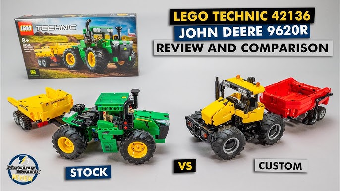 Lego Technic John Deere 8RX 410 with mower combination! - A #42131  alternate build 