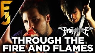 "Through The Fire and Flames" Feat. Caleb Hyles - Dragonforce Guitar Cover | FamilyJules chords