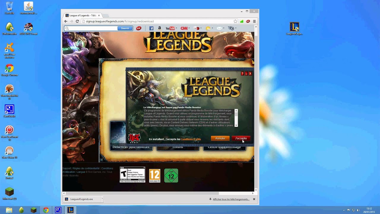 Comment télécharger league of legends - YouTube