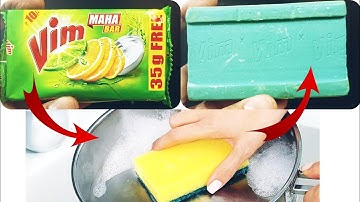 Vim Bar Soap REVIEW In Hindi | Best Dish Wash Bar Only ₹10 | Unwrapping, Cost, Weight, Usage