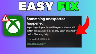 FIX Xbox App Error 0x80073CFB (2025) – Quick & Easy Solution!