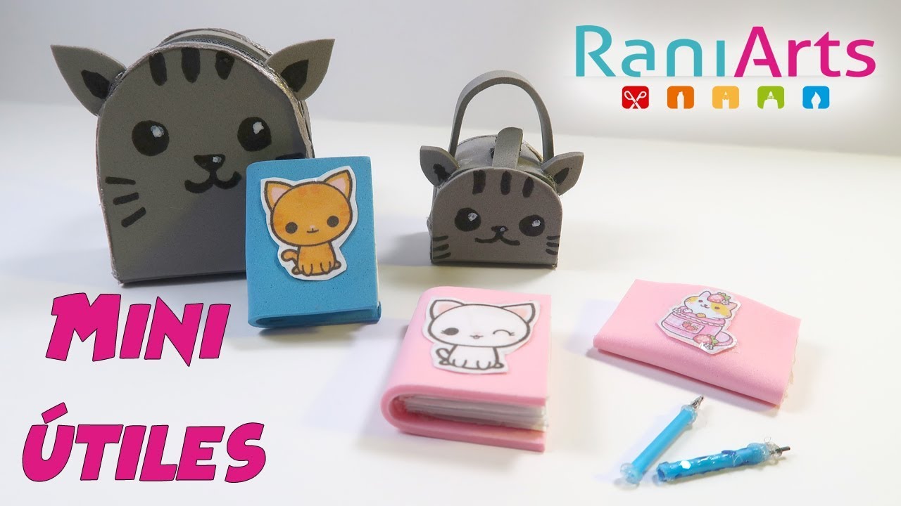 MINI ÚTILES DE GATITOS! Funcionan!! - DIY MINIATURE SCHOOL SUPPLIES Really Work!!