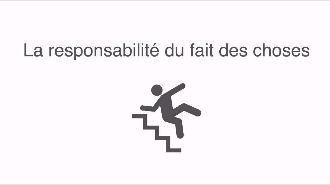 La responsabilité du fait des choses YouTube La responsabilité du fait des choses YouTube