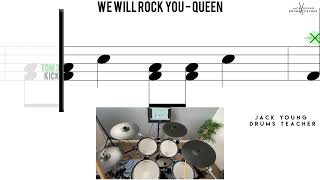 How to Play 🥁  We Will Rock You  Queen