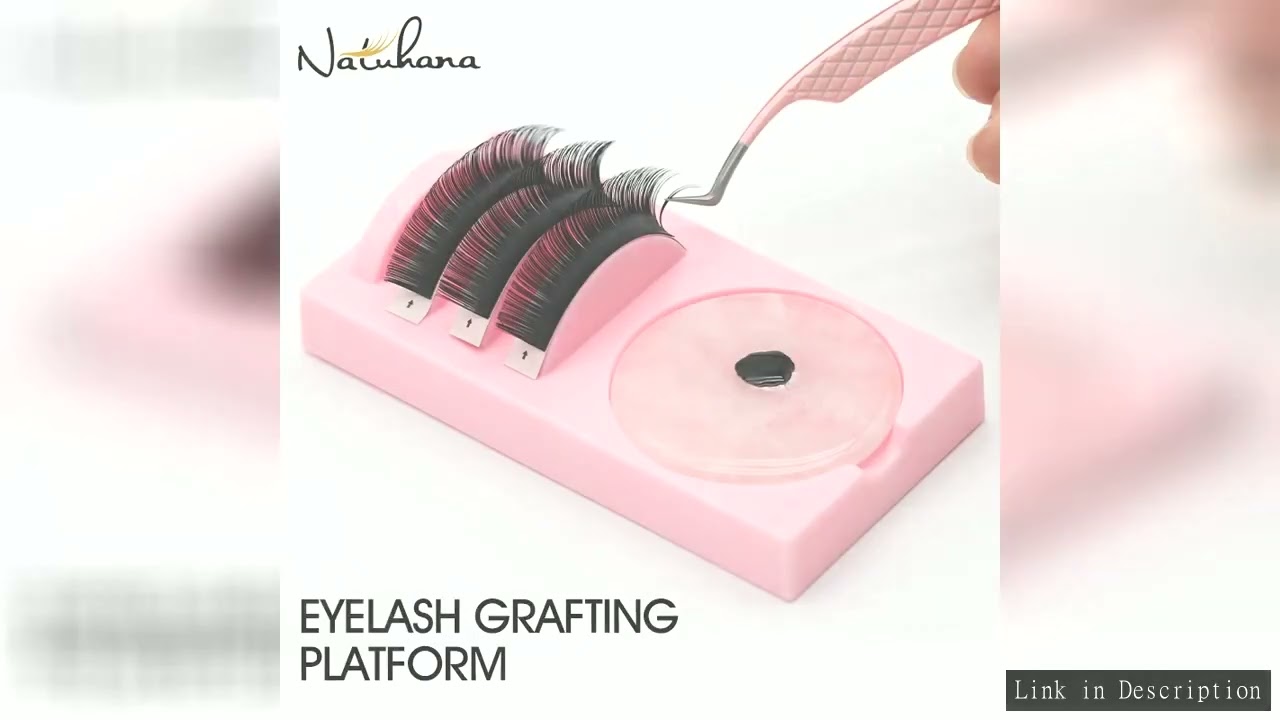 Reusable 2 in 1 Acrylic False Lashes Eyelash Stand Pad and Glue Holder Eyelashes Grafting Assistor S
